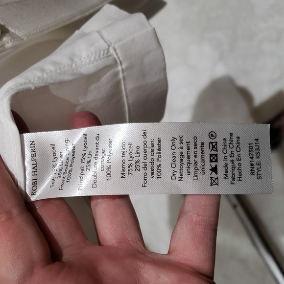 NWT KOBI HALPERIN Scarlett Band Collar Linen Blend Jacket MEDIUM - Picture 16 of 16